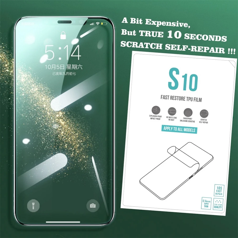 

10S Slef Healing Soft Hydrogel Film TPU Screen Protector For Huawei P30 Lite