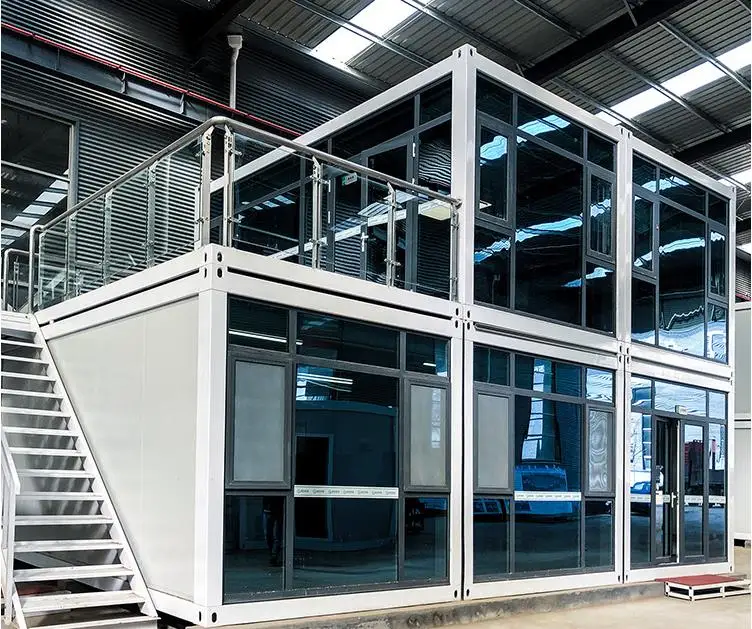 中国工厂廉价钢结构预制集装箱住宅出售