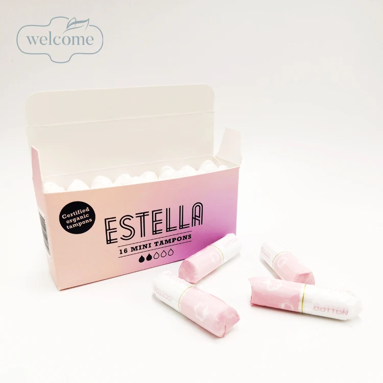 

Feminine hygiene product organic tampons organic cotton wholesale tampons logo