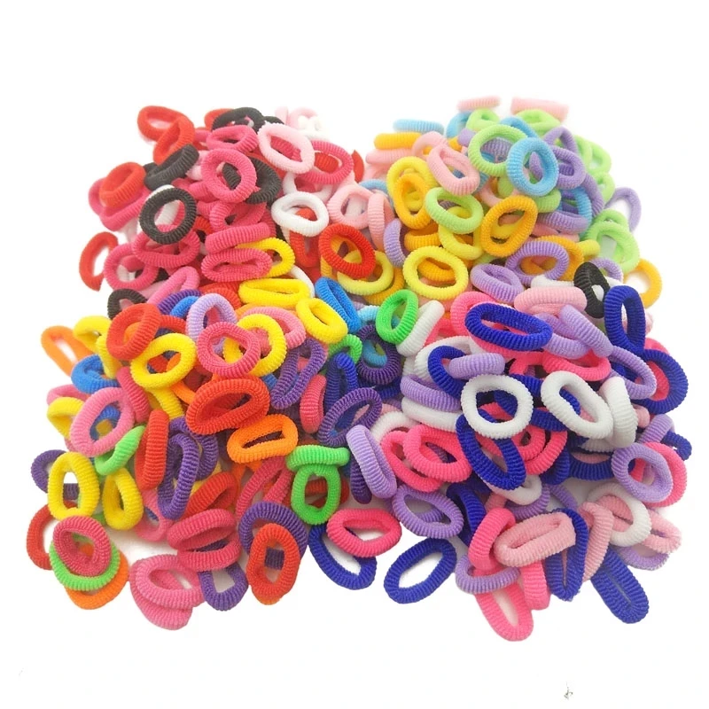 

100 Pcs/Lot Kids Elastic Hair Bands Children Girls Rope Accessories Scrunchy Headbands Rubber Gum Headwear