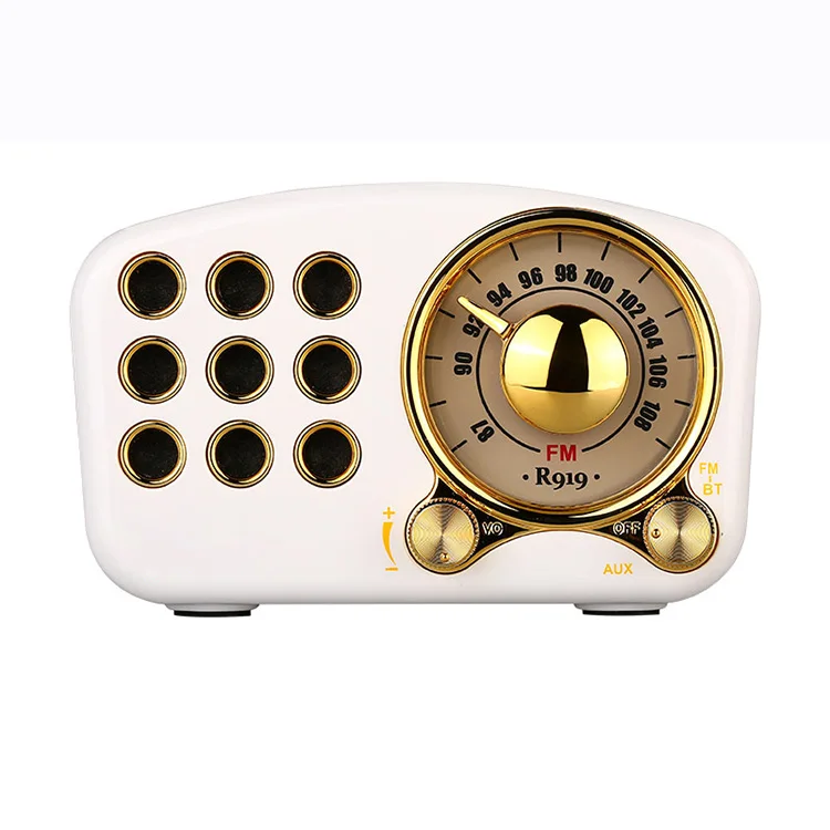 

Wireless BT Speaker Home USB Charging Player Portable Music Retro Speaker