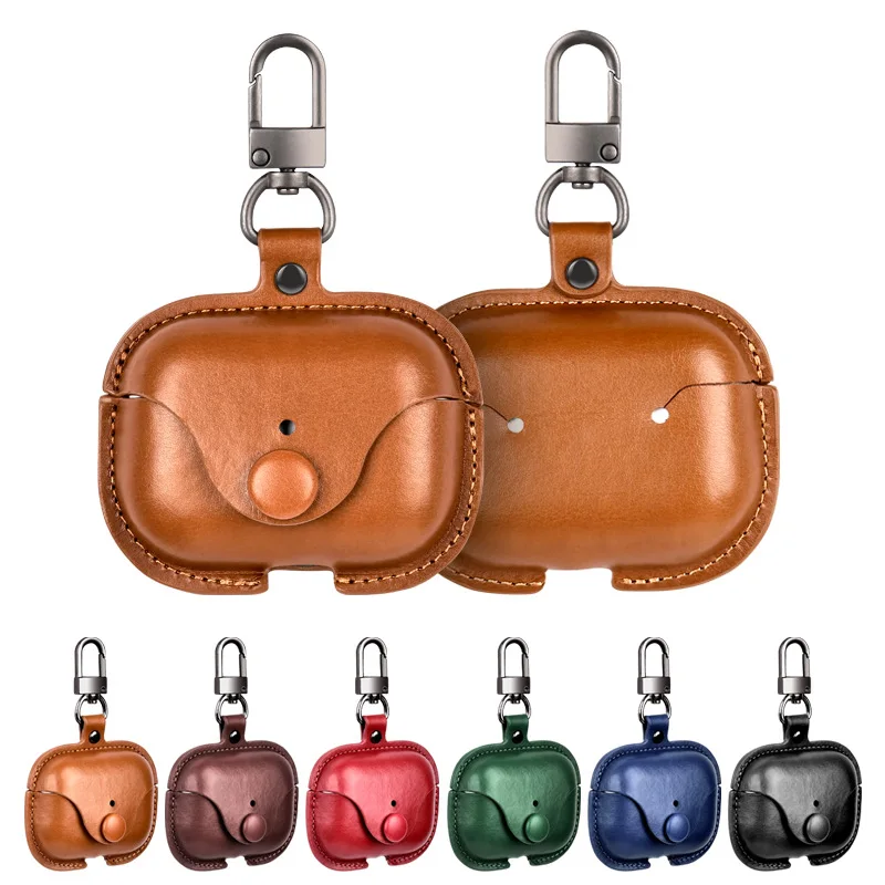 

New Classical Protection Leather Earphone Portable Pouch Case For Airpod Pro Case Earphone Cover Accessories For Apple Airpods 2