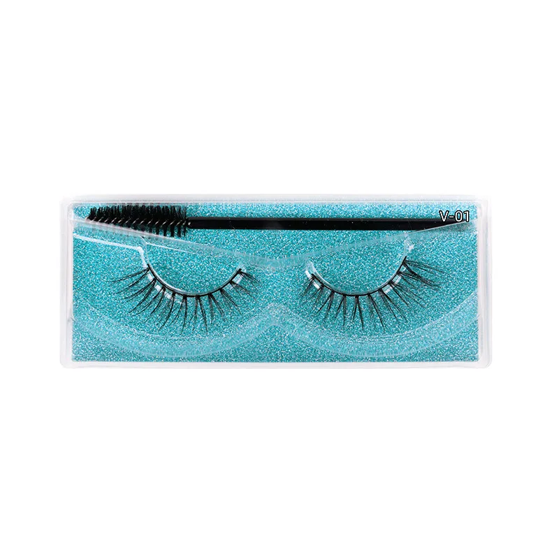 

ELP003 15 Styles 3D False Eyelashes with Eyelash brush Mascara brush Mink Lashes Dramatic Thick Natural Lashes Eye Makeup Tool