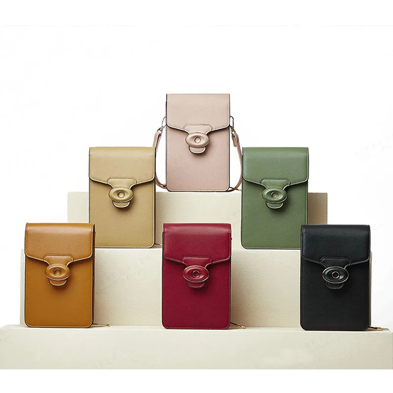 

Ladies Multi-function Mobile Phone Pu Leather Cross Body Sling Bag Women Bags Handbag