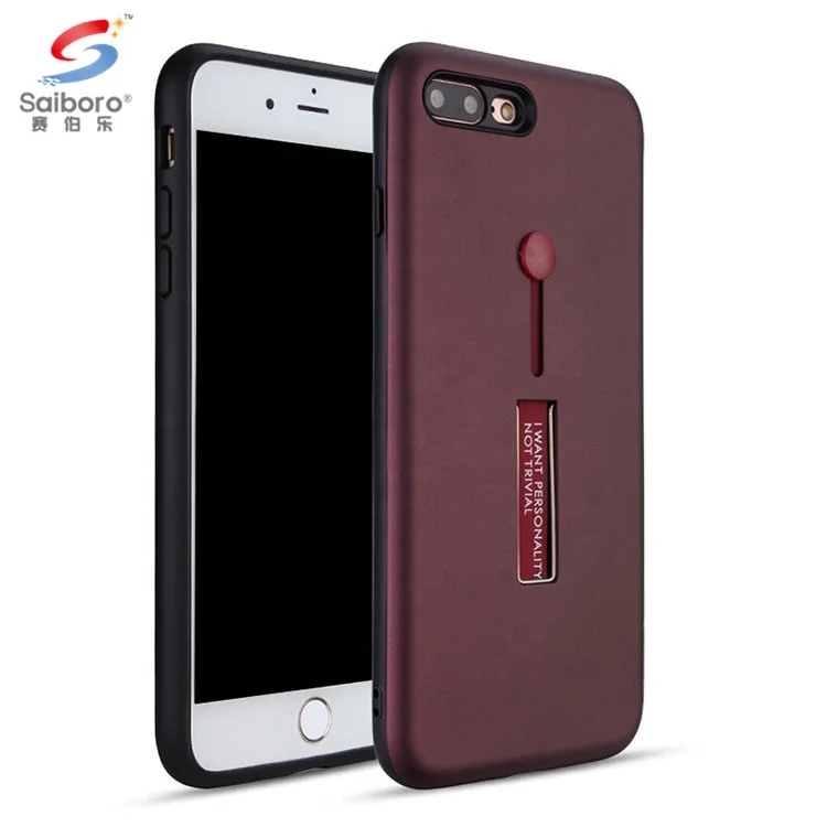 

Two In One TPU+PC soft case back cover for iphone 7 8 plus, Black, blue, white ,multi