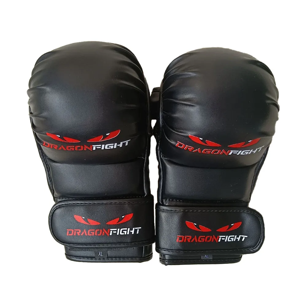Customized Boxing Fighting MMA Gloves PU Leather MMA Sparring Gloves
