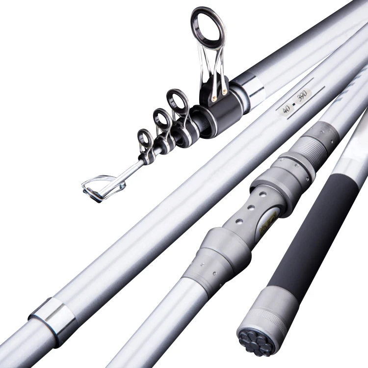 

New Design 3.6-4.5m 5.4m Fishing Telescopic Rod Carbon Fiber Distance Throwing Fishing Rod, Black