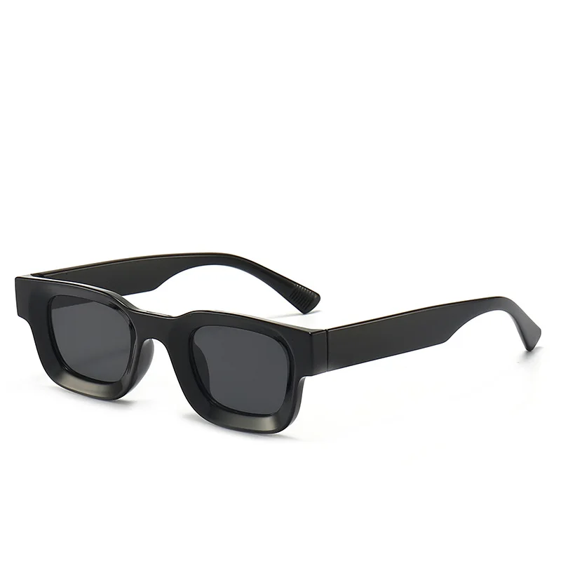 

2022 Newest Square Irregular Women's Daily Orange Concave Round European and American UV400 lens Plastic Sunglasses