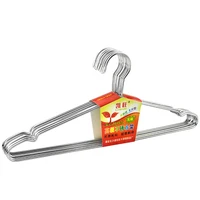

High Quality Strong Stainless Steel Silver Color Metal Wire Ultra Thin Space Saving Clothes Hangers