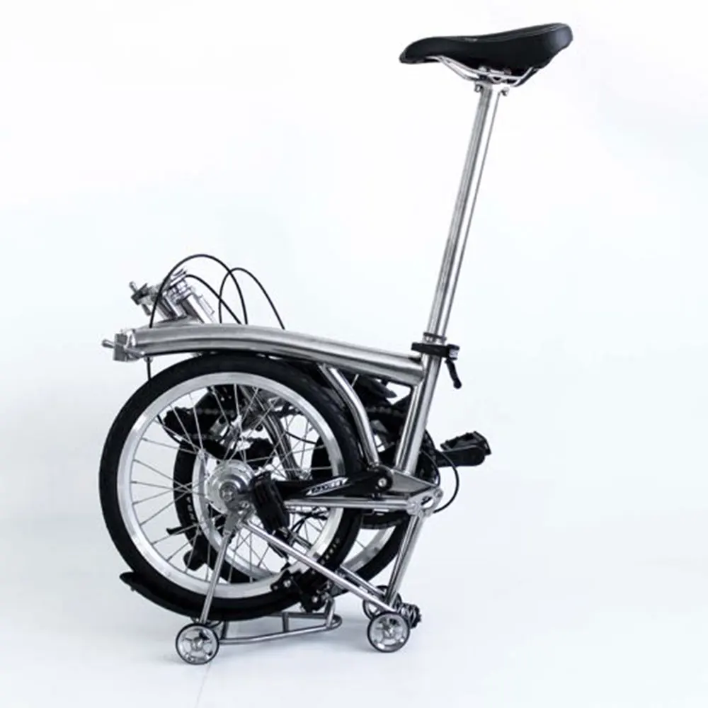 

5 interal speed 16inch titanium folding bike, Customized colors