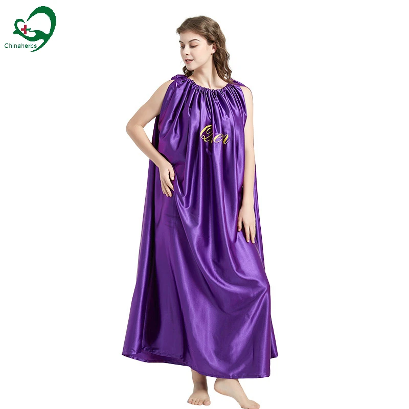 

Yoni steam gown bulk wholesale OEM herbal hypoallergenic breathable v vagina steaming gowns robe capes custom made, More colors available