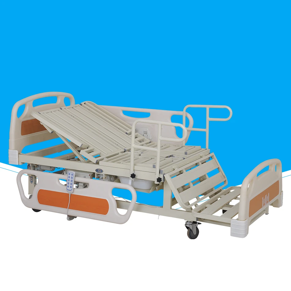 
Luxury hospital nursing electric bed guardrail curved hospital bed 