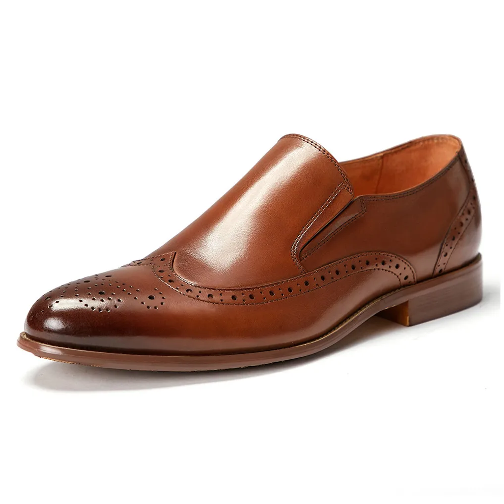 

New design Trendy Italy classic style office official business daily wear dress loafers brown black men shoes handmade, Black/brown