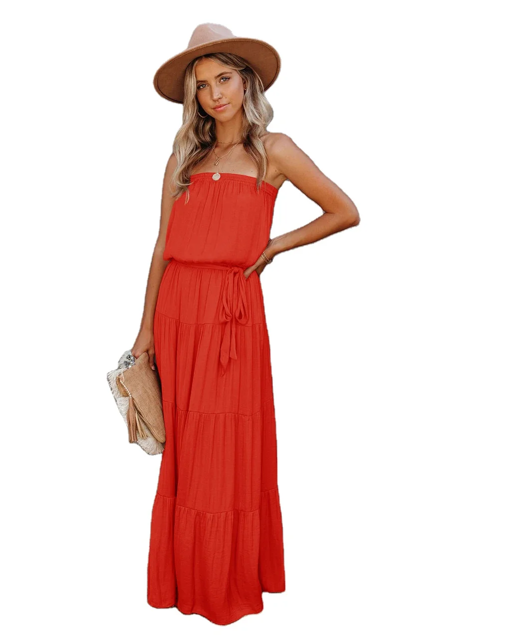 

2021 spring and summer hot-selling bra lace stitching halter club party sexy dress