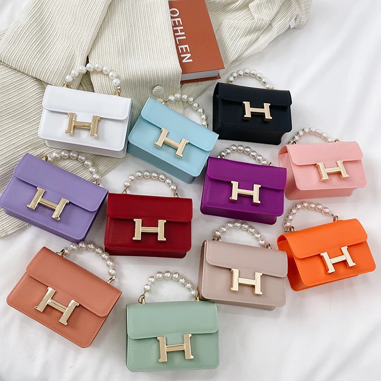 

2021 summer new style PVC jelly bag fashion pearl small pearl wallet girl, White, wine red, black, light green, violet, orange