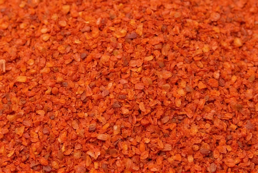 Spice Rack with Red Pepper Flakes