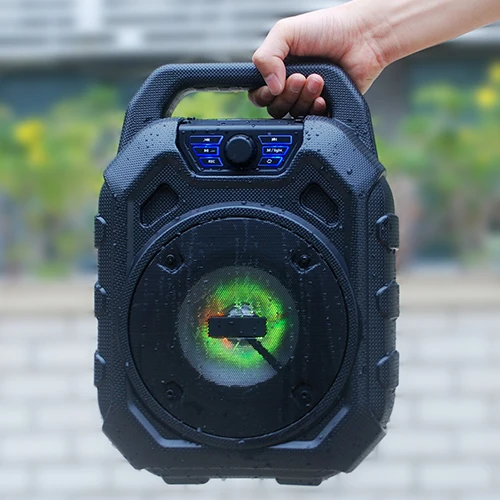 

New Outdoor Portable Waterproof Subwoofer Karaoke BT Speakers, Colorful LED With Super Bass