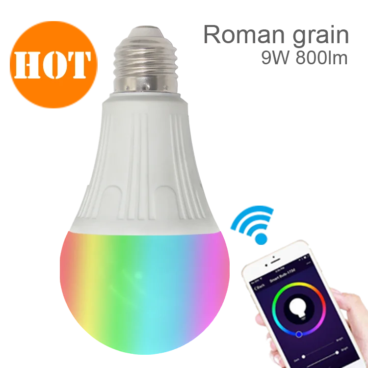 Smart LED Bulb Colorful E27 White LED Bulb Wifi Remote Control 10W  LED Bulb