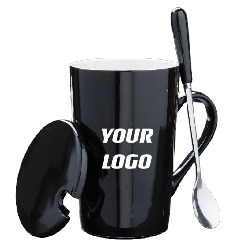 

Manufacturer supplier reusable white black blank porcelain printed mugs custom ceramic coffee mug