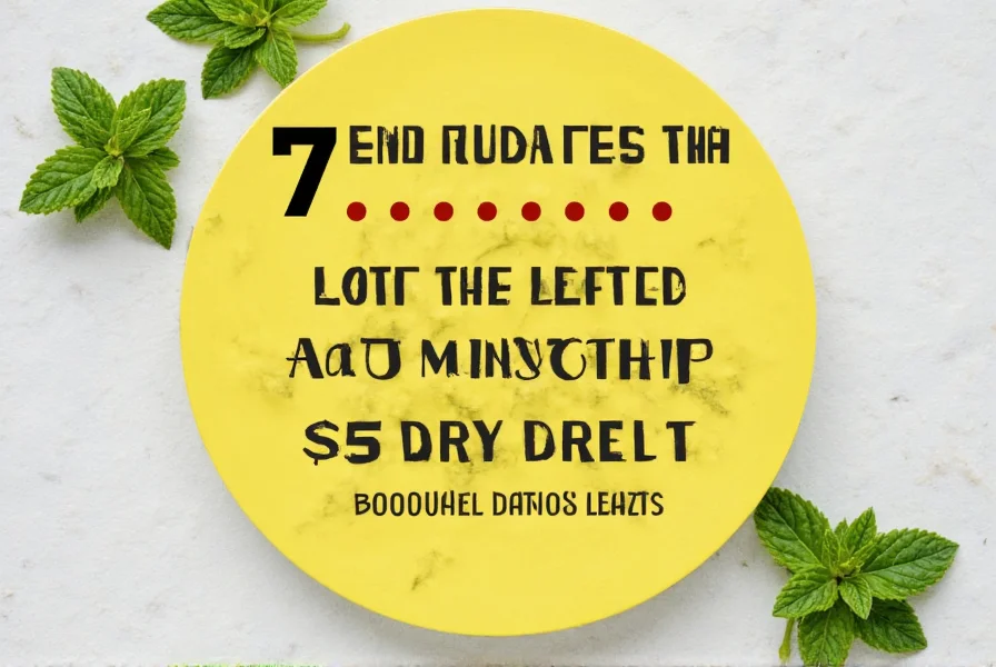 Bowl of dried mint leaves