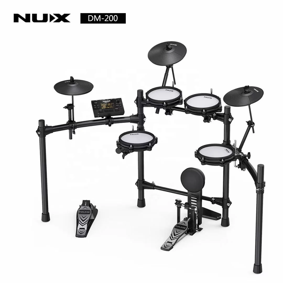 

Teaching NUX Digital Drums DM200 Percussion Instrumen Drum for Stage Performance