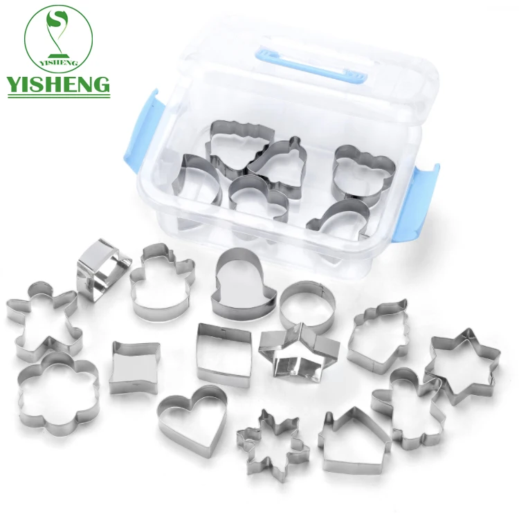 

Bakeware Cookie Tools Stainless Steel Cookie Cutters Shapes Christmas Customized Cookie Cutters Set, Silver