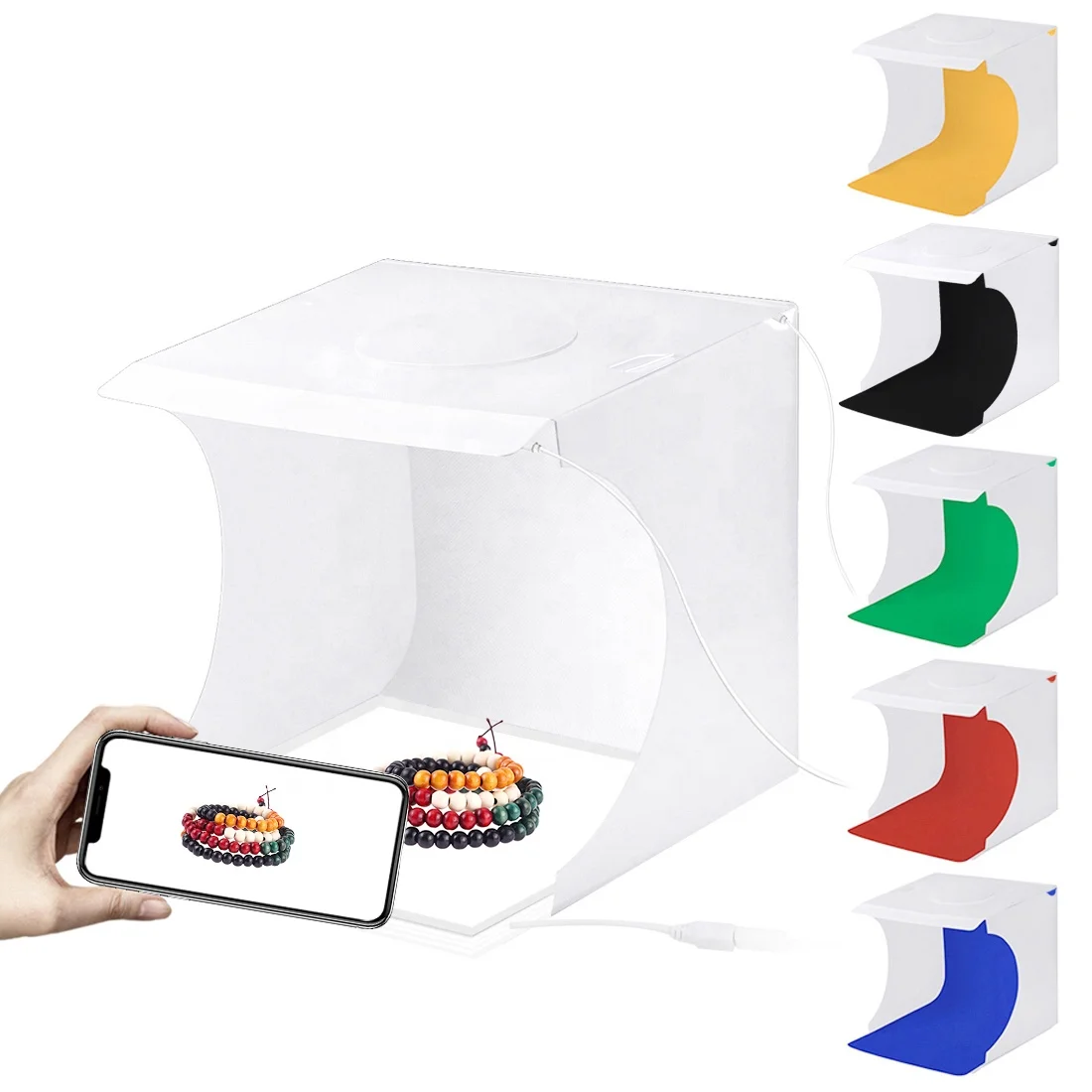 

Factory Price Camera Accessories Photography Kit lighting Studio Equipment Photo Light Box Tent With 6 Color Backdrops, 6 colors backdrops