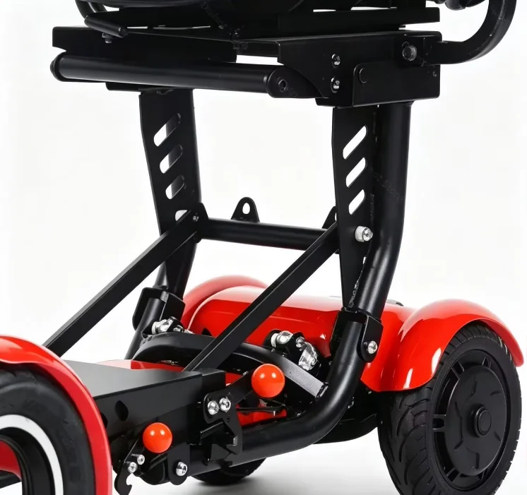 Foldable 10" 4 Wheel E-Scooter 500W Dual Motor Lightweight With Basket For Seniors Elderly Daily Travel US Warehouse Stock