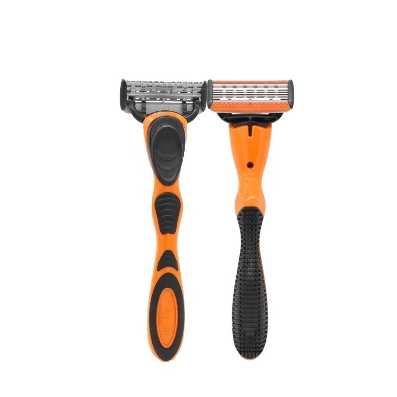 

Home Used Removable Shaving Blade Plastic Razor Blades For Men, Orange