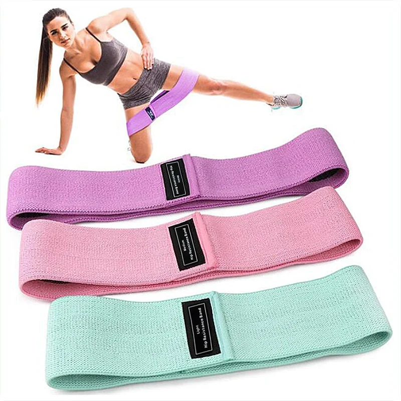 

2021 Gedeng Low MOQ New Design Custom Logo Exercise Band Hip Circle Printed Resistance Bands Fabric Custom Logo, Customized color