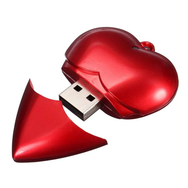 

Lovely Gift Heart Shape Plastic Usb Flash Drive 32gb Pendrive Logo