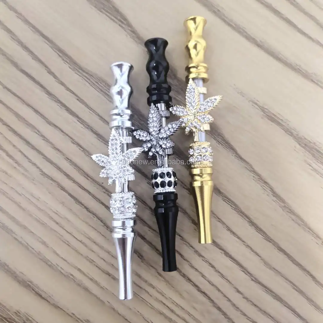 

Wholesale weed accessories leaf jewelry style Cigarette filter blunt holder smoking accessories smoke tip