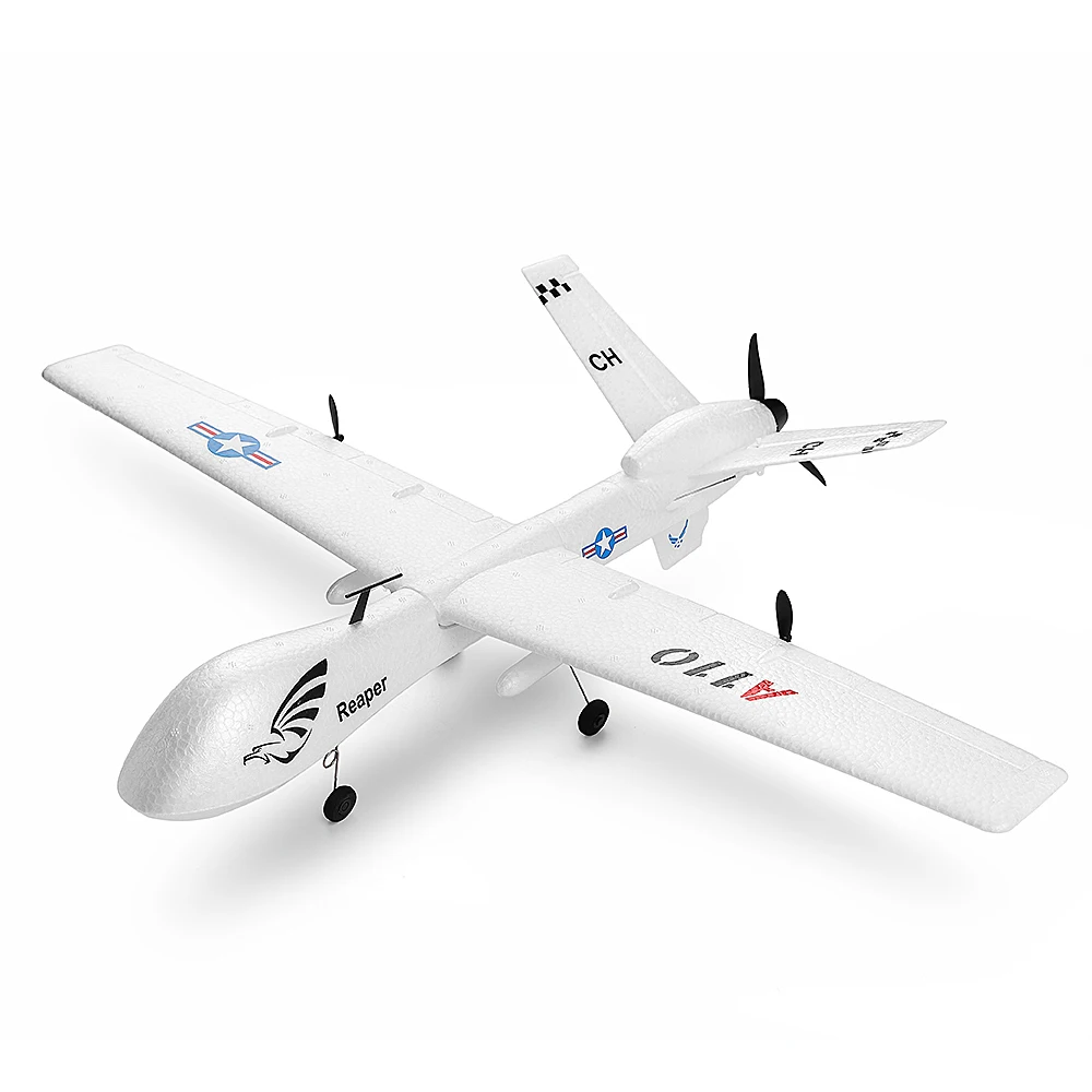 2020 Newest XK110 RC Plane DIY Outdoor Toy 2.4G 3CH RTF Birthday Gift RC Airplane Built-in Gyro EPP Wingspan