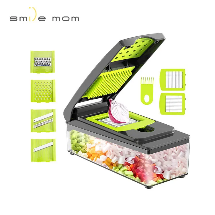 

Smile mom Multi Function Manual Cutting Tool Set Vegetable Chopper Dicer Mandolin Veggie Cutter Slicer