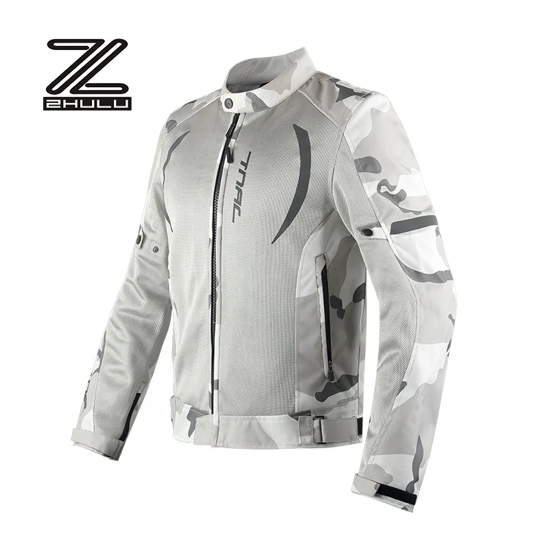 

New Design Summer Motorcycle Riding Jacket Breathability Mesh Cloth Custom Textile Motorbike Jacket, Camouflage color