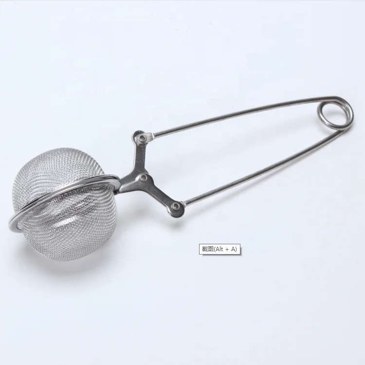 

Food Grade Metal Stainless Steel Fine Mesh Tea Tool Ball Infuser Strainer, Silver(oringinal metal color)