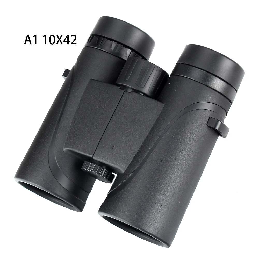 

A1 10X42 Hunting Binoculars Waterproof Fogproof Wide Angle Telescope Powerful Bright Optics Binocular, Black