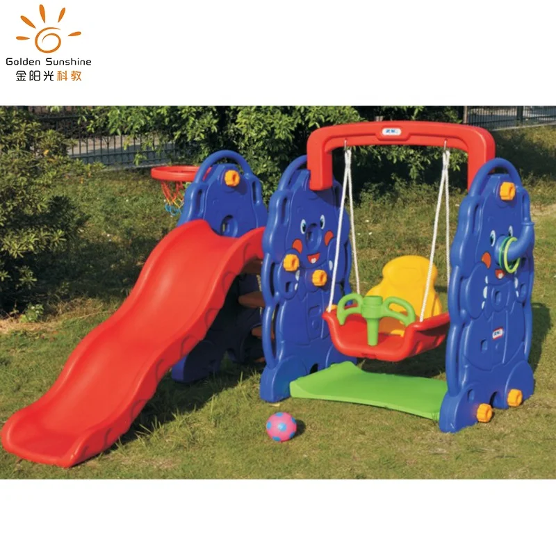 

Hot selling playground indoor outdoor kids plastic slide set, Colorful