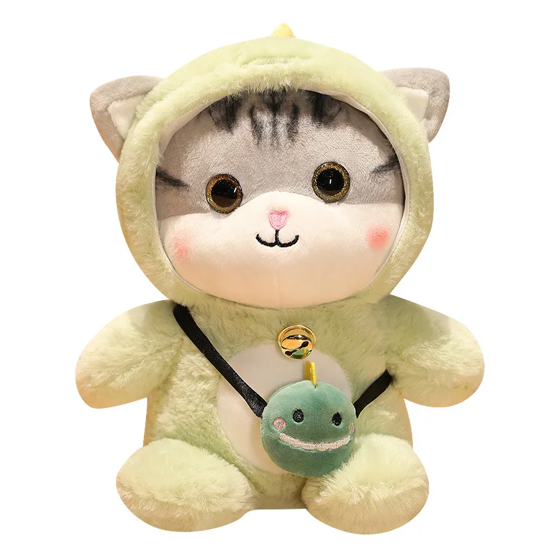 

Hot Selling Manufacturer Design 30/40cm Cute Transform Cat Plush Toys Soft Stuffed Kawaii Lalafan Animal Cat Pillow T