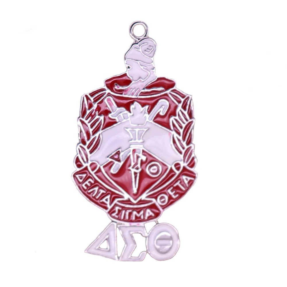 NEW PRODUCT sorority fraternity jewelry accessories greek letter DST charms delta sigma theta symbol shield pendant