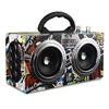 Wireless Wooden Bluetooth 4.0 Speaker 20W Bass Portable Mini Outdoor Stereo Subwooofer Retro Speakers with FM Radio Support TF