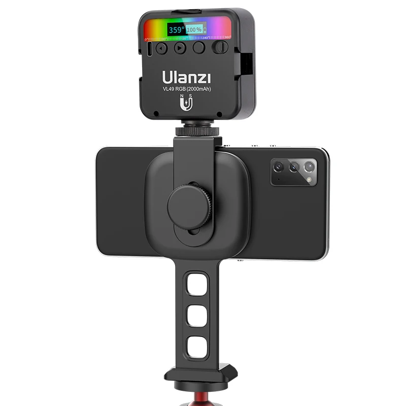 

Ulanzi ST-28 Mobile Phone Holder clip High Quality Magnetic smart phone Bracket w Arca quick release hole cell phone mount