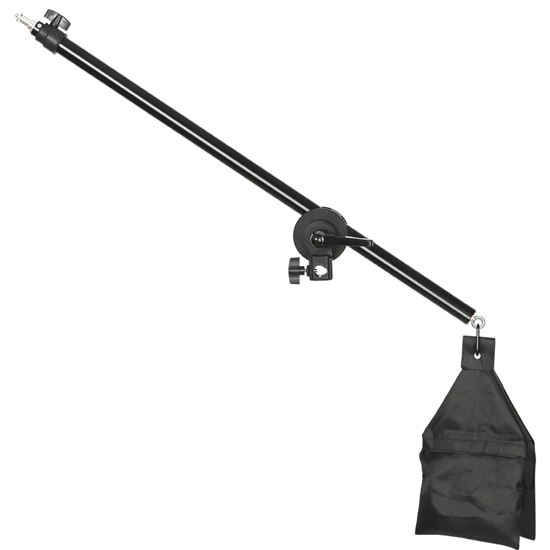 

Studio Photo Telescopic Boom Arm Top Light Stand With Sandbag for Speedlite /Mini Flash Strobe /Softbox/LED Video
