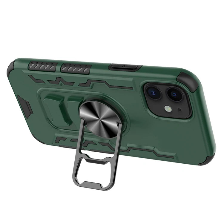 

Custom Logo tpu pc rugged shockproof bracket phone cover back case for LG Q51