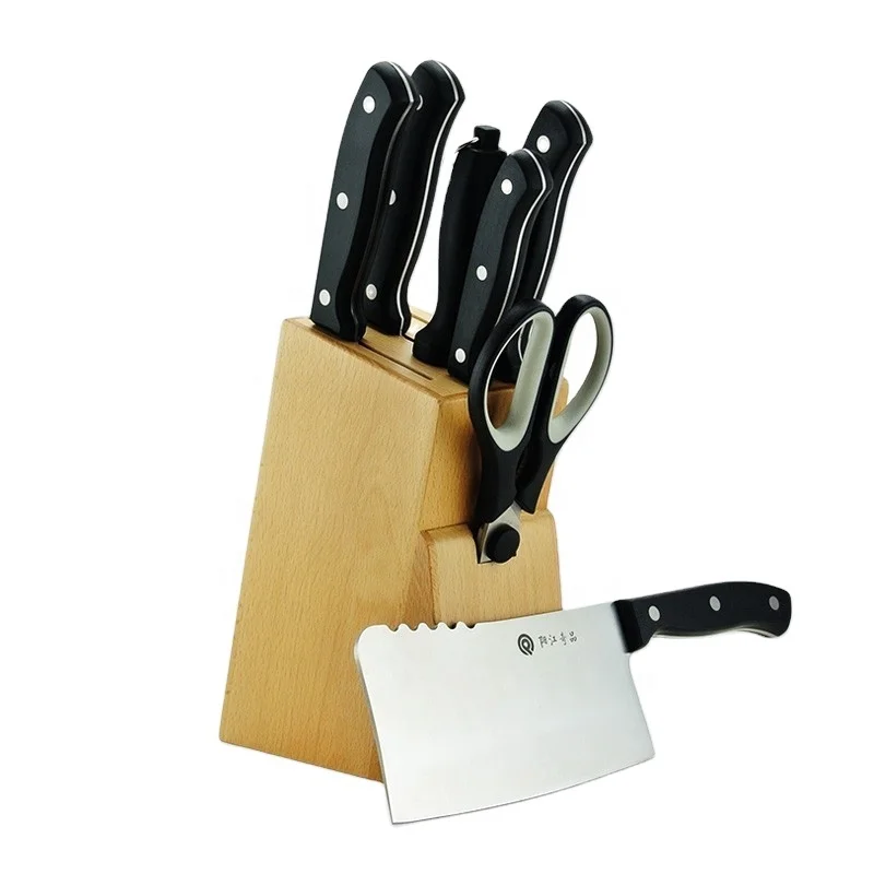 

Knife Set Amazon Best Selling 8PCS Kitchen Knife Set utility stainless steel chef knife, Black