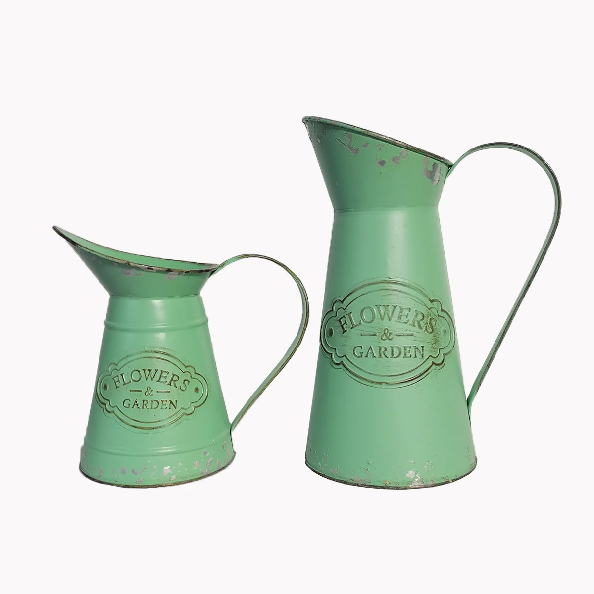 

Modern pastoral garden galvanized flower bucket metal display floor flower bucket Home decor room vase farmhouse french vase, Custom