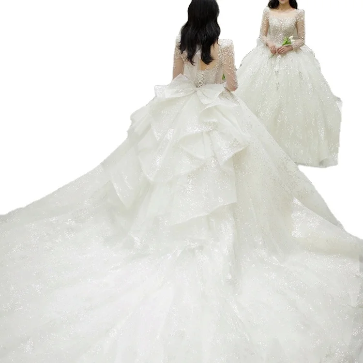 Guangzhou Auyan 2024 Summer Wedding Dress Large Size Waist Fishtail Style for African Bride Mermaid Design Floral Lace for