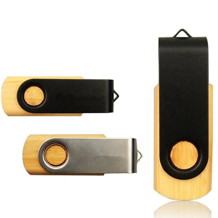 Wholesale custom logo print wood wooden 1GB usb stick swivel flash drive - ANKUX.COM