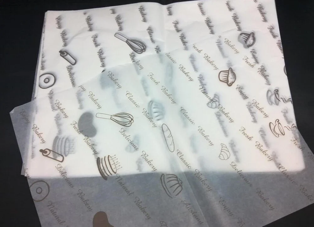 
custom printing wrapping Oilpaper Food Grade burger wrapper greaseproof paper 