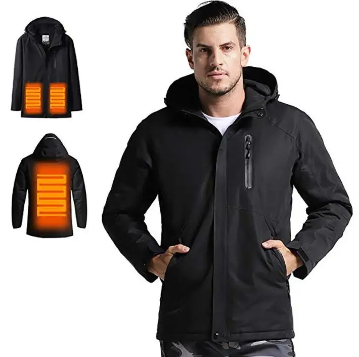 

New Arrived 2020 men's hoodies Winter Outdoor warm heated jacket men clothes, Gray/blue/armygreen/black